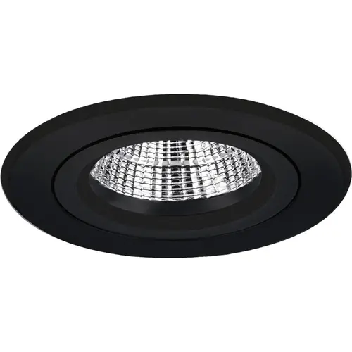Yphix 50114464 Inbouwspot GU10 Verona rond zwart kantelbaar met klemveren exclusief lichtbron