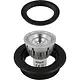 Yphix 50114464 Inbouwspot GU10 Verona rond zwart kantelbaar met klemveren exclusief lichtbron