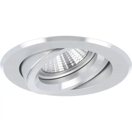 Yphix 50114470 Inbouwspot GU10 Verona rond aluminium kantelbaar met betonveer exclusief lichtbron