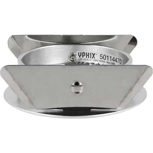 Yphix 50114470 Inbouwspot GU10 Verona rond aluminium kantelbaar met betonveer exclusief lichtbron