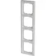 Busch-Jaeger 1724-184K afdekraam 4-voudig Future Linear studiowit glans