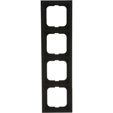 Busch-Jaeger 1724-885K afdekraam 4-voudig Future Linear zwart mat