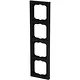 Busch-Jaeger 1724-885K afdekraam 4-voudig Future Linear zwart mat