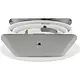 Yphix 50114474 Inbouwspot GU10 Modena rond wit kantelbaar met betonveren exclusief lichtbron