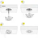 Yphix 50114475 Inbouwspot GU10 Modena rond zwart kantelbaar met betonveer exclusief lichtbron