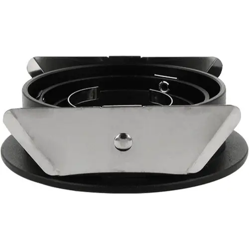 Yphix 50114475 Inbouwspot GU10 Modena rond zwart kantelbaar met betonveer exclusief lichtbron