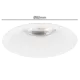 Yphix 50114476 Inbouwspot GU10 Bolzano rond wit extra verdiept met bladveren exclusief lichtbron