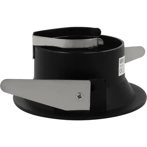 Yphix 50114477 Inbouwspot GU10 Bolzano rond zwart extra verdiept met bladveren exclusief lichtbron