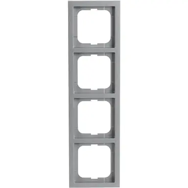 Busch-Jaeger 1724-183K afdekraam 4-voudig Future Linear aluzilver