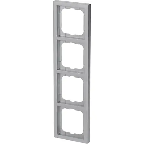 Busch-Jaeger 1724-183K afdekraam 4-voudig Future Linear aluzilver