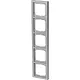 Busch-Jaeger 1725-183K afdekraam 5-voudig Future Linear aluzilver