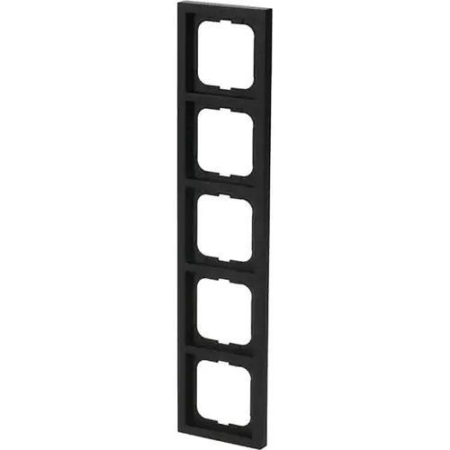 Busch-Jaeger 1725-885K afdekraam 5-voudig Future Linear zwart mat