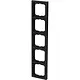 Busch-Jaeger 1725-885K afdekraam 5-voudig Future Linear zwart mat