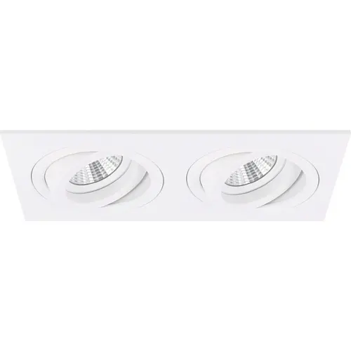 Yphix 50117222 Inbouwspot GU10 Torino dubbel wit kantelbaar met klemveren exclusief lichtbron