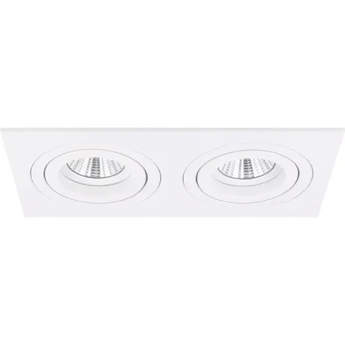 Yphix 50117222 Inbouwspot GU10 Torino dubbel wit kantelbaar met klemveren exclusief lichtbron