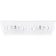 Yphix 50117222 Inbouwspot GU10 Torino dubbel wit kantelbaar met klemveren exclusief lichtbron