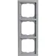 Busch-Jaeger 1723-183K afdekraam 3-voudig Future Linear aluzilver