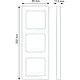 Busch-Jaeger 1723-184K afdekraam 3-voudig Future Linear studiowit glans