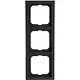 Busch-Jaeger 1723-885K afdekraam 3-voudig Future Linear zwart mat