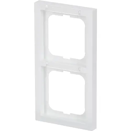 Busch-Jaeger 1722-184 NSK afdekraam 2-voudig verticaal met tekstvenster Future Linear studiowit glans