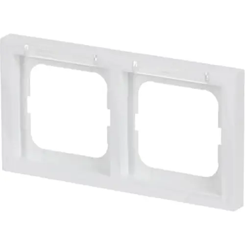 Busch-Jaeger 1732-184 NSK afdekraam 2-voudig horizontaal met tekstvenster Future Linear studiowit glans