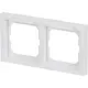 Busch-Jaeger 1732-184 NSK afdekraam 2-voudig horizontaal met tekstvenster Future Linear studiowit glans
