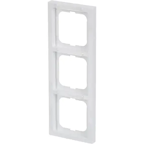 Busch-Jaeger 1723-184 NSK afdekraam 3-voudig verticaal met tekstvenster Future Linear studiowit glans