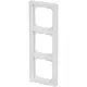 Busch-Jaeger 1723-184 NSK afdekraam 3-voudig verticaal met tekstvenster Future Linear studiowit glans