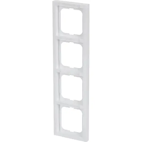 Busch-Jaeger 1724-184 NSK afdekraam 4-voudig verticaal met tekstvenster Future Linear studiowit glans