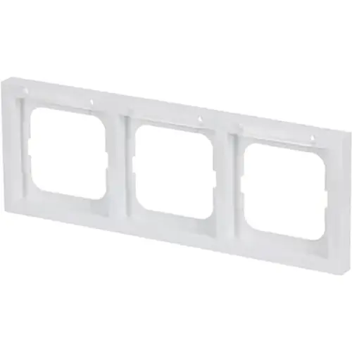 Busch-Jaeger 1733-184 NSK afdekraam 3-voudig horizontaal met tekstvenster Future Linear studiowit glans