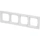 Busch-Jaeger 1734-184 NSK afdekraam 4-voudig horizontaal met tekstvenster Future Linear studiowit glans