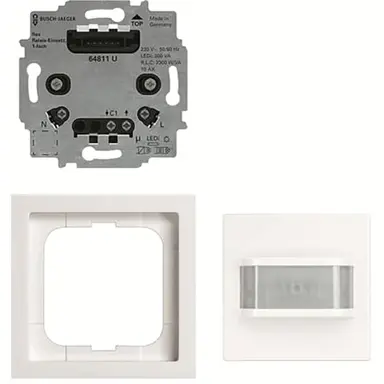 Busch-Jaeger 64762 UJ-84 bewegingsmelder met comfort-sensor en selectlens compleet Future Linear studiowit glans