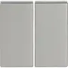 Busch-Jaeger 6736 FoH-866 Friends of Hue bedieningswip 2-voudig Pure Stainless Steel