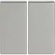 Busch-Jaeger 6736 FoH-866 Friends of Hue bedieningswip 2-voudig Pure Stainless Steel