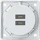 Berker 926302509 Integro Flow USB-lader met 2x USB-C wit