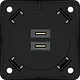 Berker 926302505 Integro Flow USB-lader met 2x USB-C antraciet