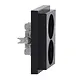 Busch-Jaeger 202 EUJB-81 wandcontactdoos 2-voudig randaarde kindveilig voor enkele inbouwdoos met klauwbevestiging Future Linear antraciet glans