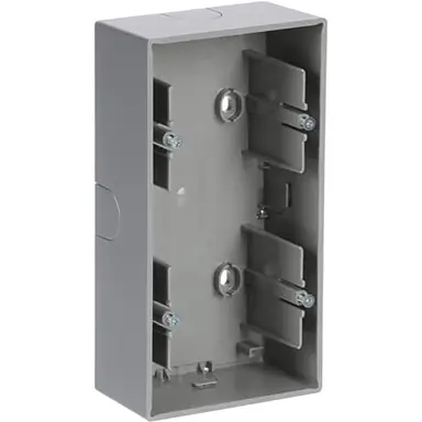 Busch-Jaeger 1702-83 opbouwbak 2-voudig Future Linear aluzilver