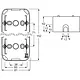 Busch-Jaeger 1702-214 opbouwbak 2-voudig Reflex SI