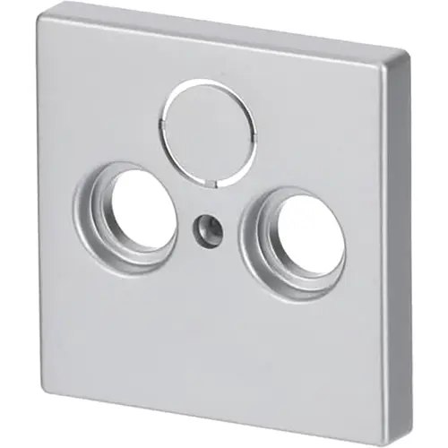 Busch-Jaeger 1743-83 centraalplaat antenne/COAX wandcontactdoos Future Linear aluzilver mat