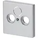 Busch-Jaeger 1743-83 centraalplaat antenne/COAX wandcontactdoos Future Linear aluzilver mat