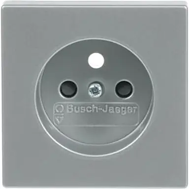 Busch-Jaeger 2399 UCKS-83 centraalplaat voor wandcontactdoos met penaarde Future Linear aluzilver mat