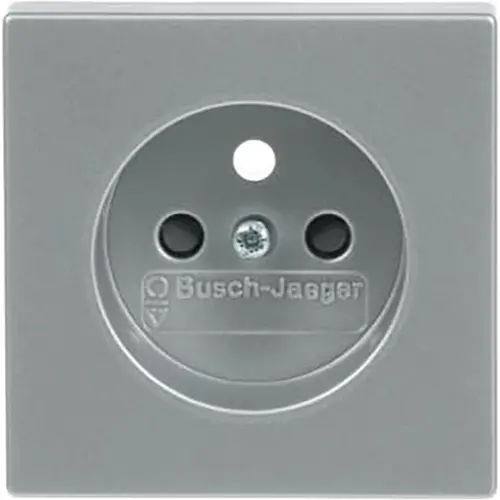 Busch-Jaeger 2399 UCKS-83 centraalplaat voor wandcontactdoos met penaarde Future Linear aluzilver mat