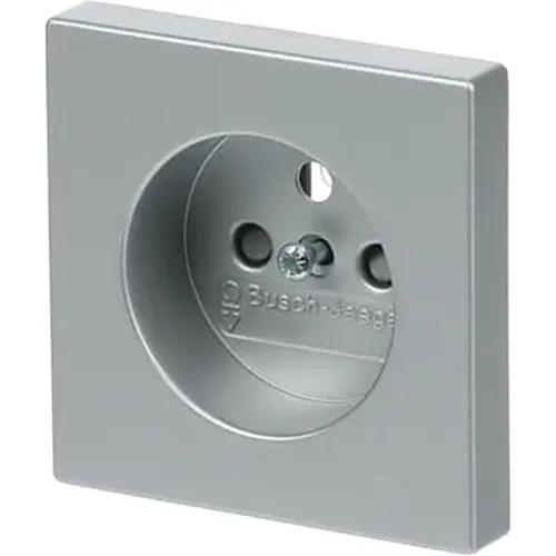 Busch-Jaeger 2399 UCKS-83 centraalplaat voor wandcontactdoos met penaarde Future Linear aluzilver mat