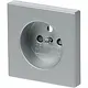 Busch-Jaeger 2399 UCKS-83 centraalplaat voor wandcontactdoos met penaarde Future Linear aluzilver mat