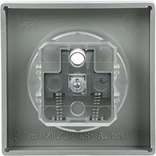 Busch-Jaeger 2399 UCKS-83 centraalplaat voor wandcontactdoos met penaarde Future Linear aluzilver mat