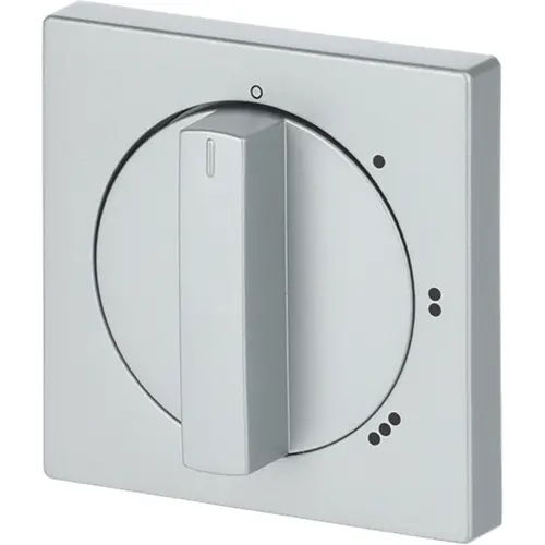 Busch-Jaeger 2542 DR/01-83 draaiknop driestandenschakelaar met nulstand Future Linear aluzilver mat
