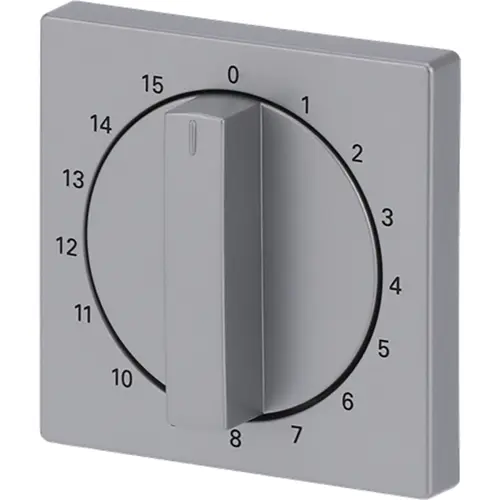 Busch-Jaeger 1770-83-103 draaigreep tijdschakelaar 15 min Future Linear aluzilver mat