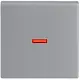 Busch-Jaeger 1789-83 schakelwip controlevenster rood Future Linear aluzilver