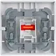 Busch-Jaeger 1789-884 schakelwip controlevenster rood Future Linear studiowit mat